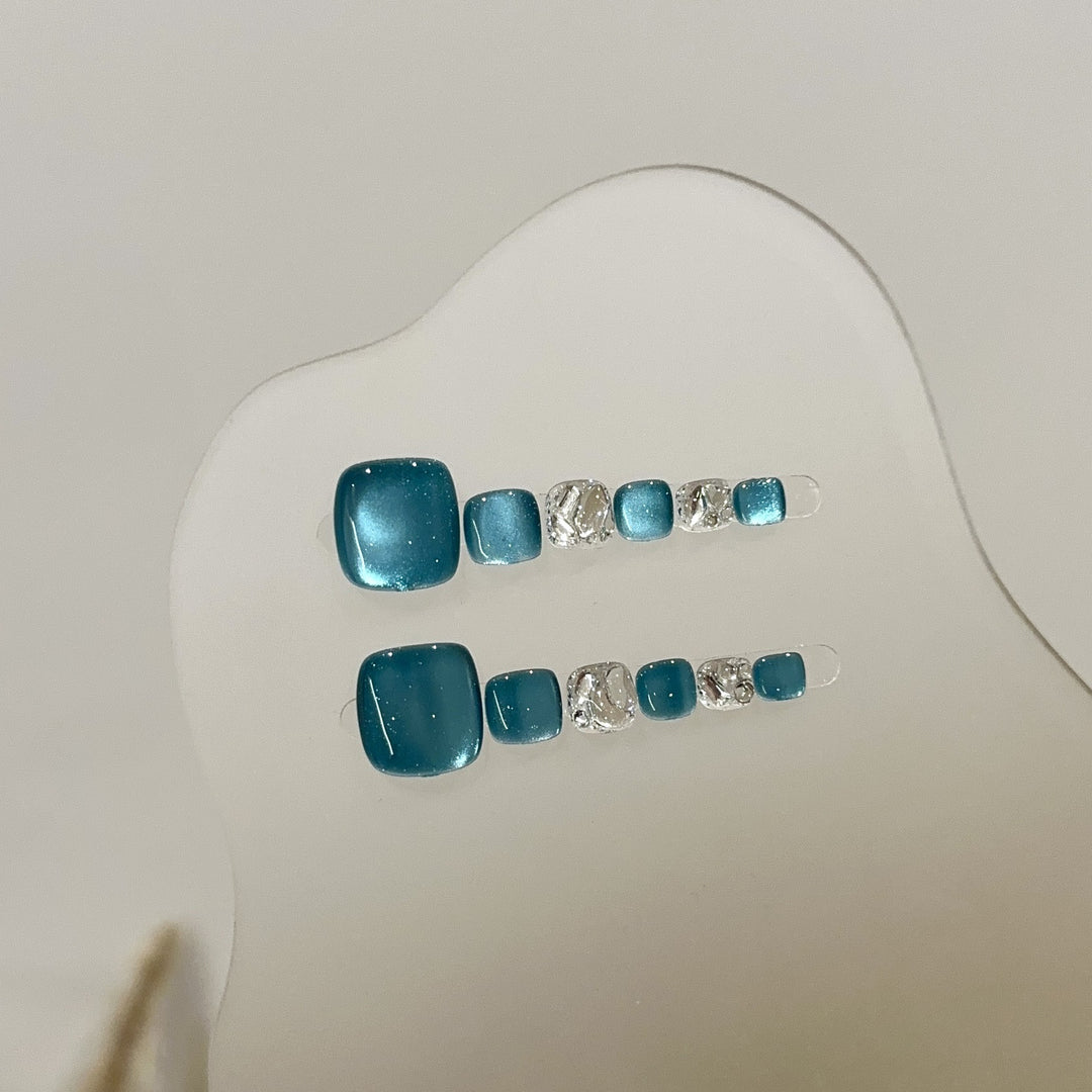 Premium Crystal-Accented Press-On Nail Set