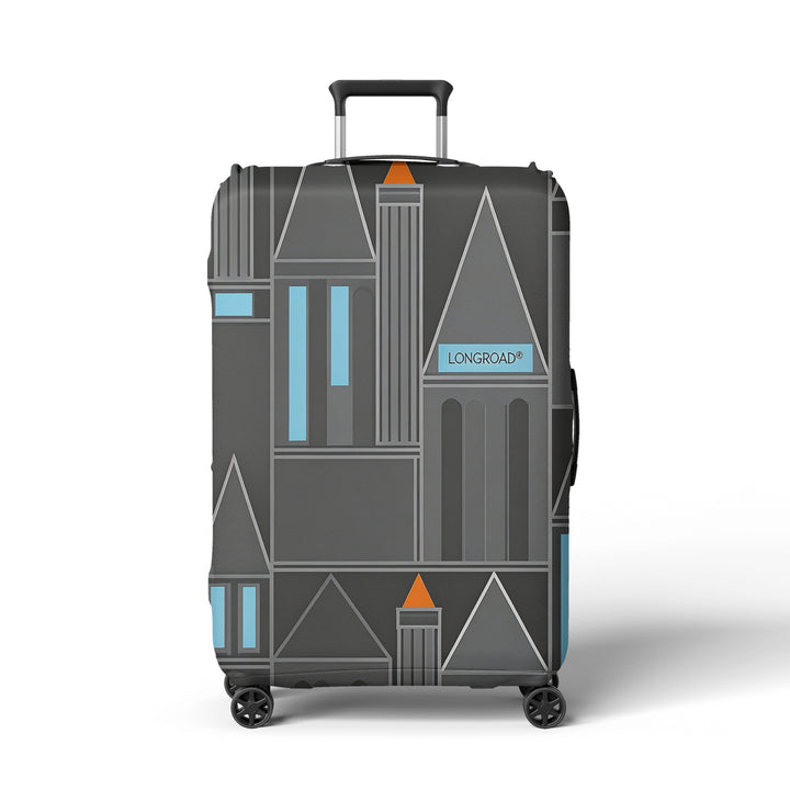 Women's suitcase cover with modern graphic design Kalsten