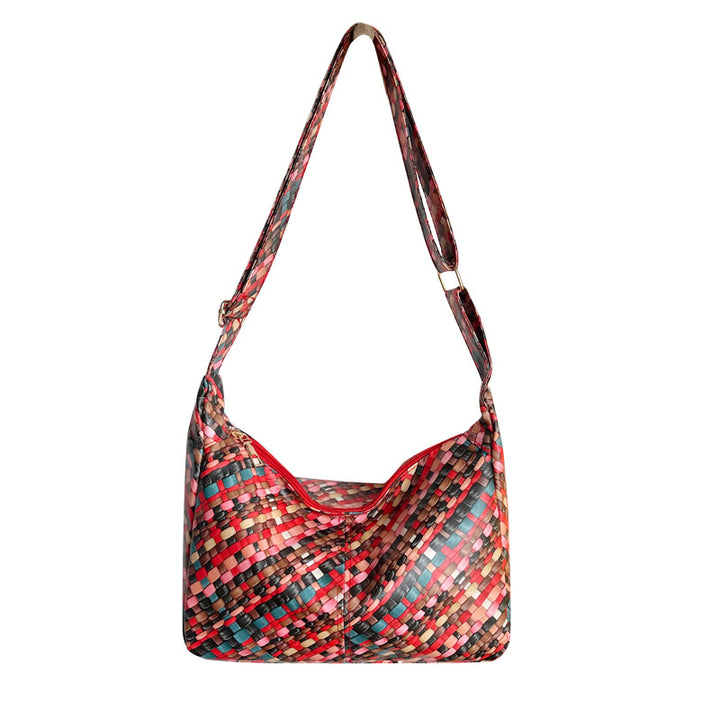 WoColorful Woven Hobo Bag Kalsten