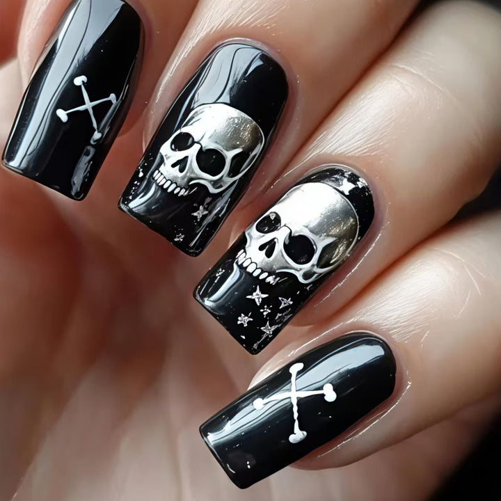Gothic Skull Nail Art Kalsten