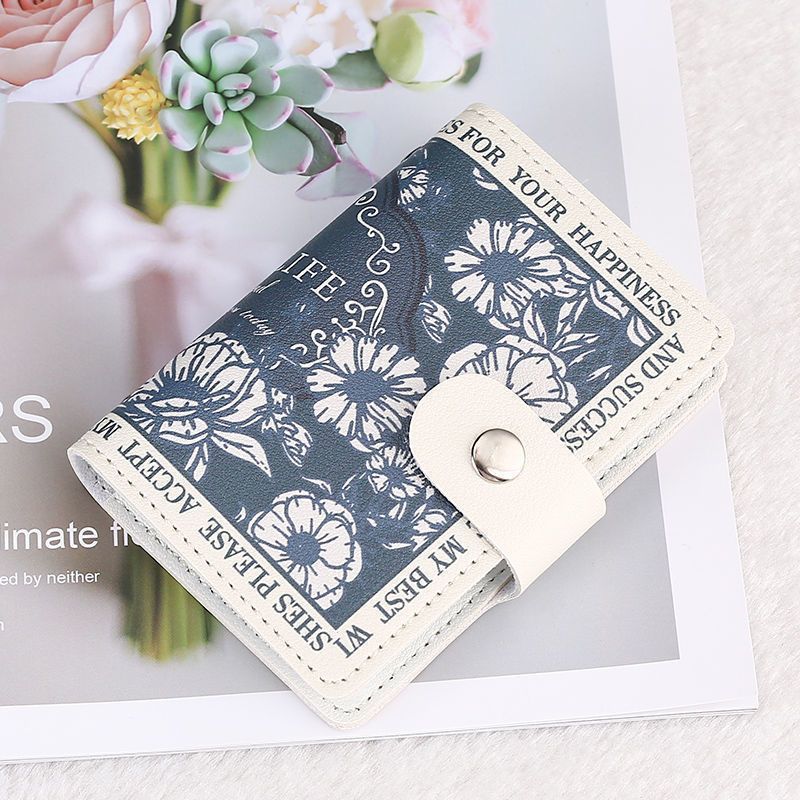 Elegant Rose Print Wallet Kalsten