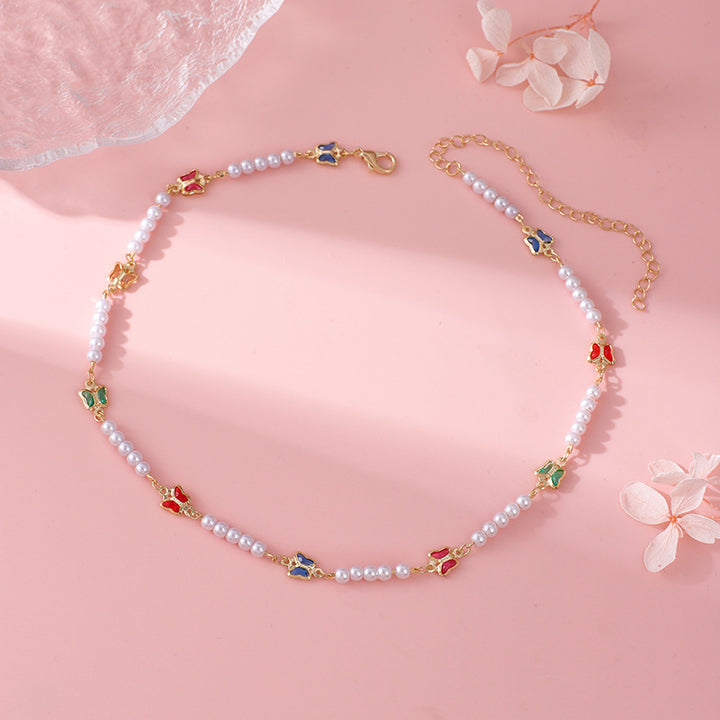 Decorative Pearl and Butterfly Eyewear Chain Kalsten