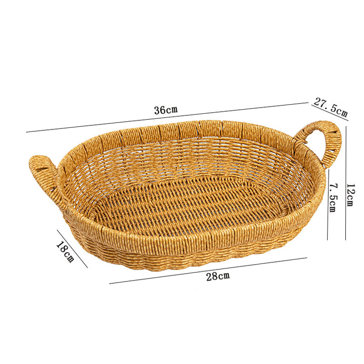 Handwoven Oval Storage Basket Kalsten
