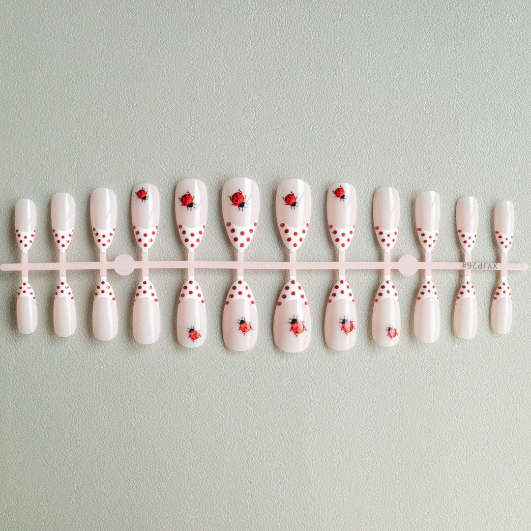 Artistic Ladybug-Themed Nail Art Kit