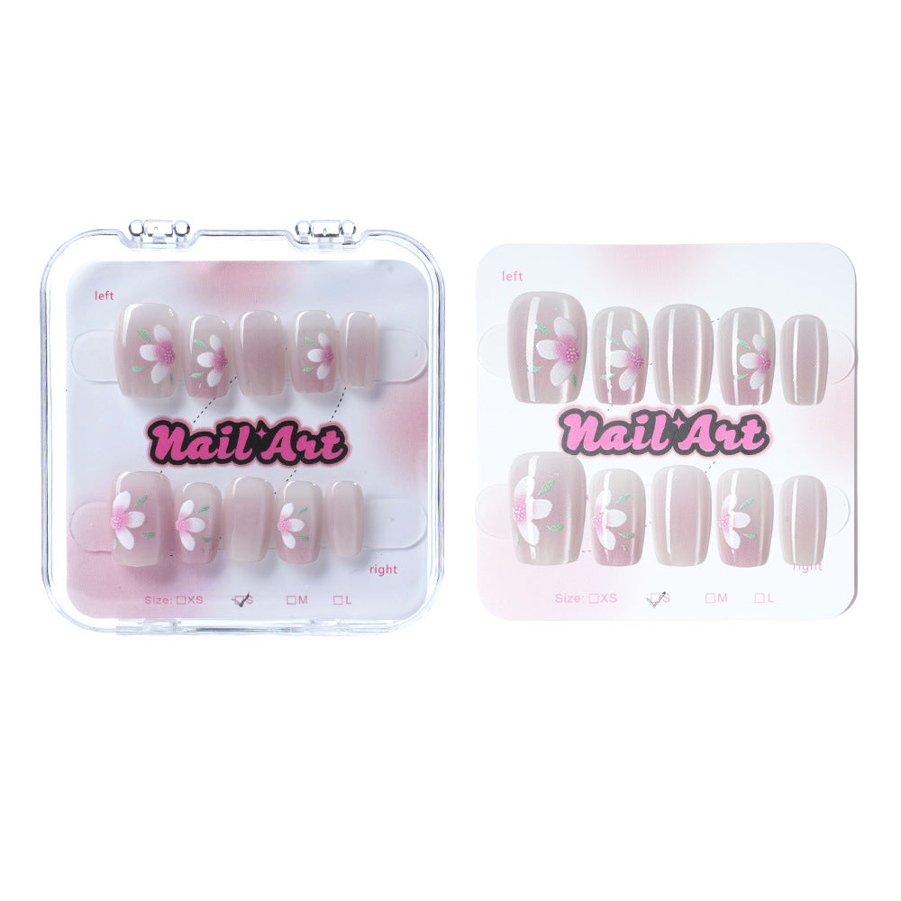 Decorative Floral Press-On Nail Set Kalsten