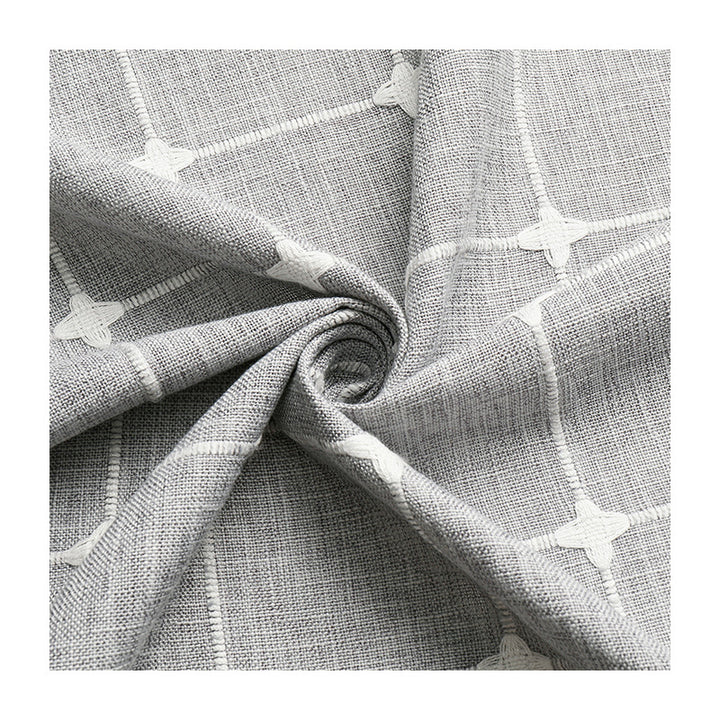 Textured Grid Design Window Curtain Kalsten