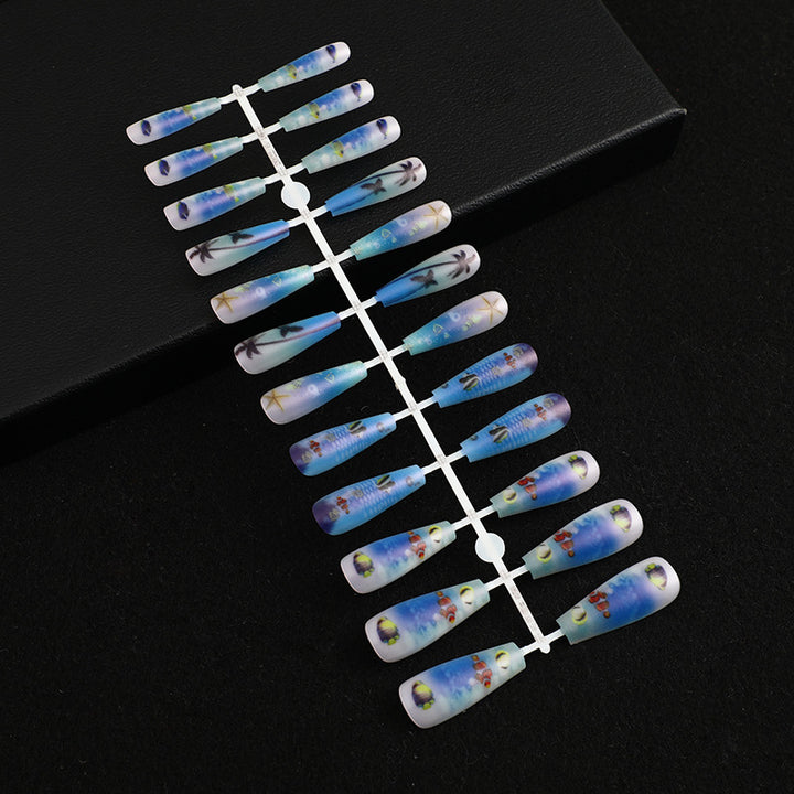 Artificial nails with maritime motifs Kalsten