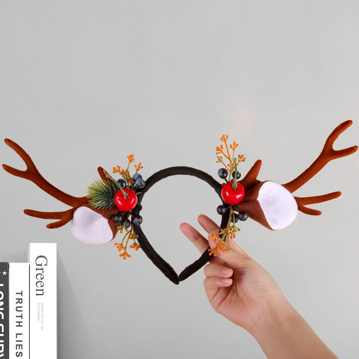 Festive Reindeer Antler Headband