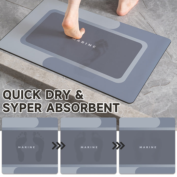 Contemporary Non-Slip Bath Mat