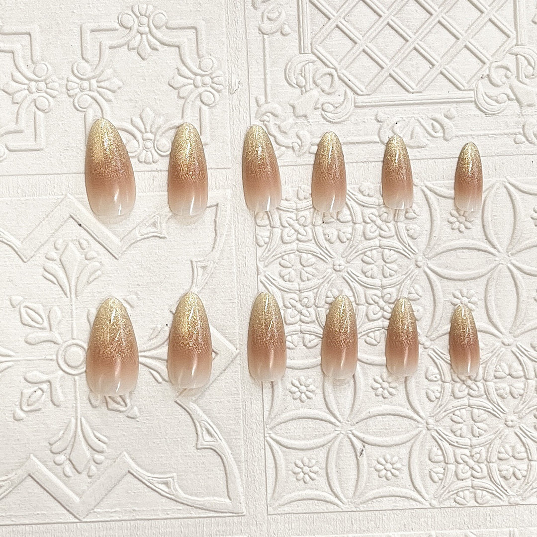 Premium Glitter Ombre Press-On Nails Kalsten