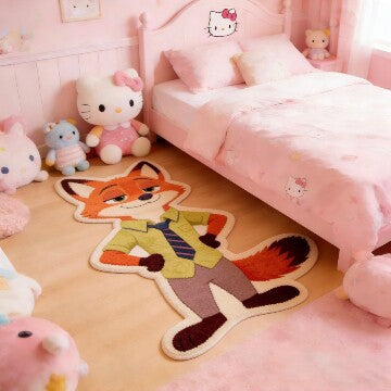 Cute Shapes Cartoon Rug