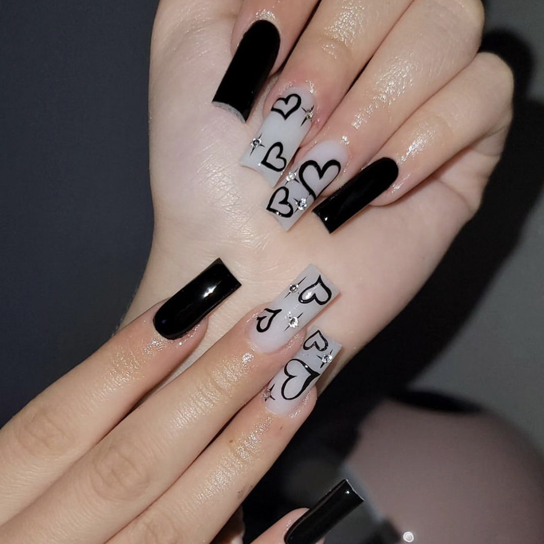 Artistic Heart Design Nail Art Kalsten
