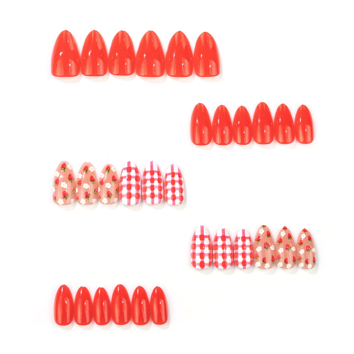Themed Strawberry Nail Art Set