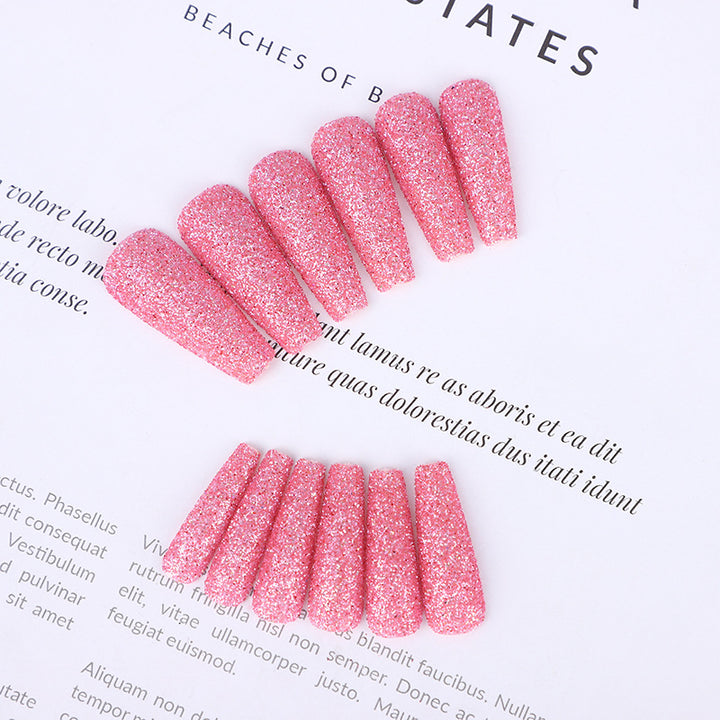 High-quality artificial nails with glitter effects Kalsten
