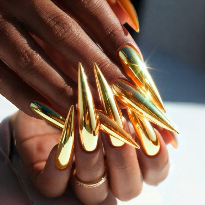 Stiletto Glossy Nail Extensions Kalsten