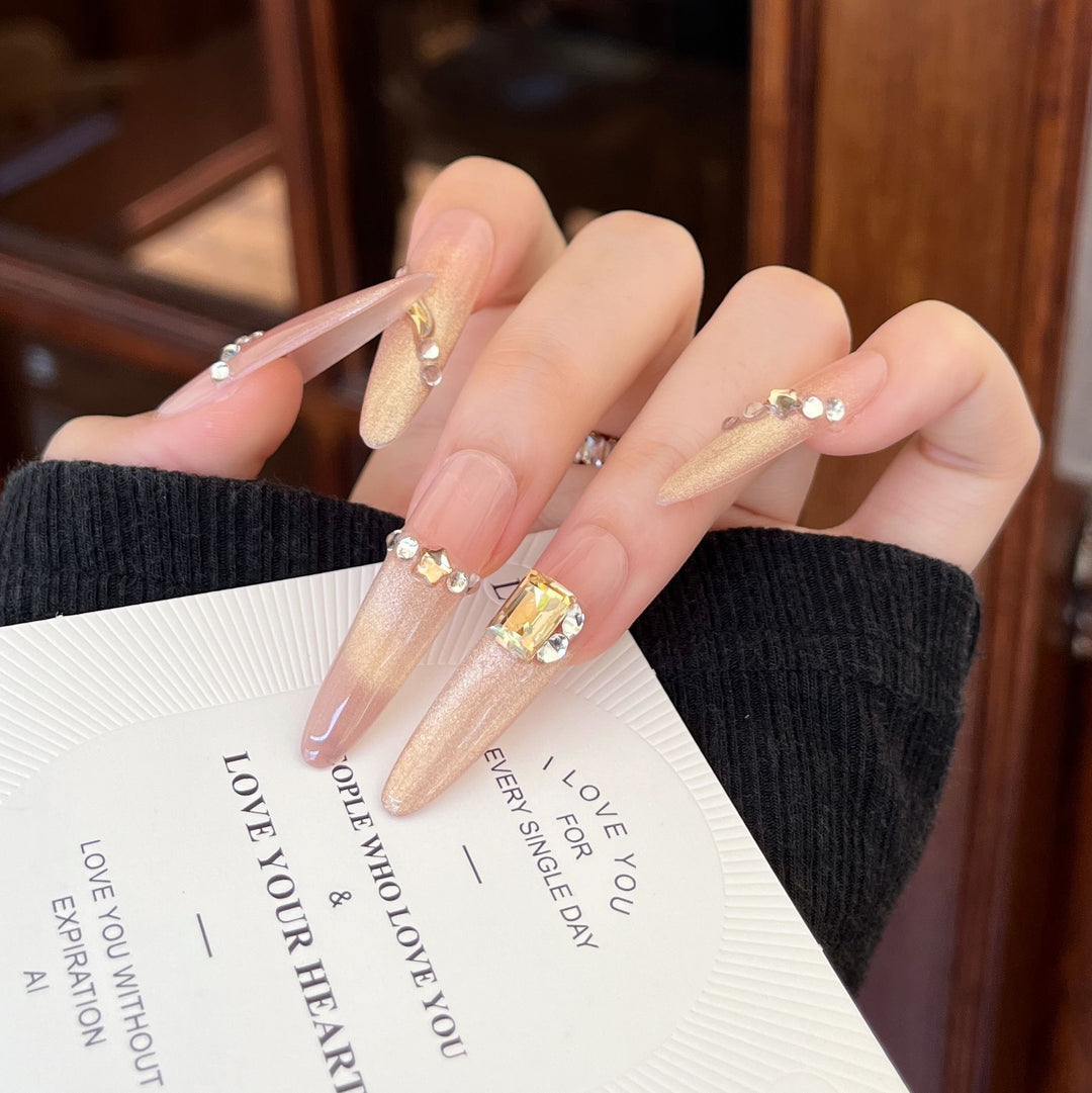 Glamorous Stiletto Press-On Nail Extensions Kalsten