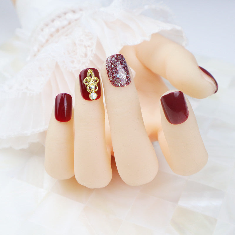 Glittery Decorative Press-On Nail Art Kalsten