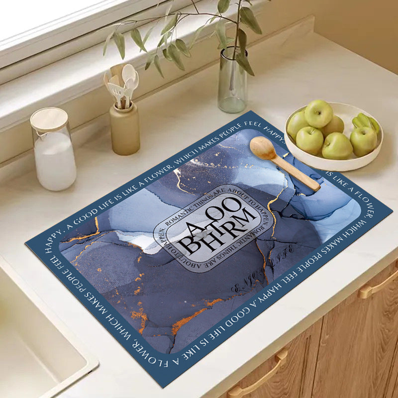 Abstract Geometric Kitchen Mat Kalsten
