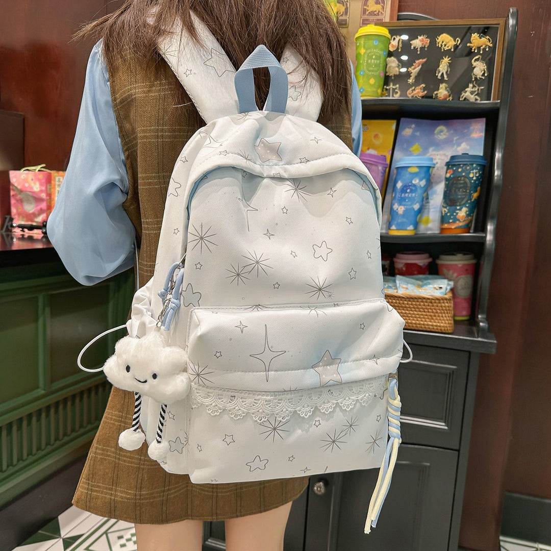Backpack with Dreamy Star Design and Practical Features Kalsten