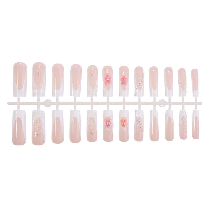 Artificial nail set with elegant flower and glamour decorations Kalsten