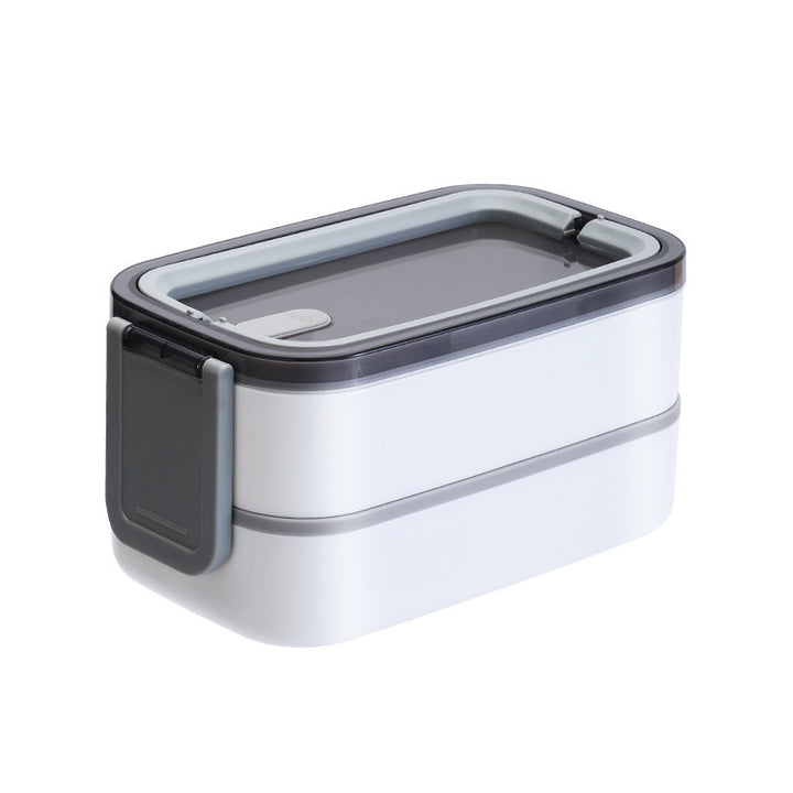 Multi-Compartment Food Storage Bento Container with Secure Locking Mechanism