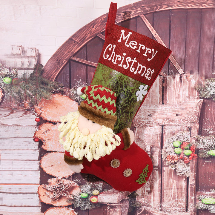 Cute Christmas stocking with snowman motif Kalsten