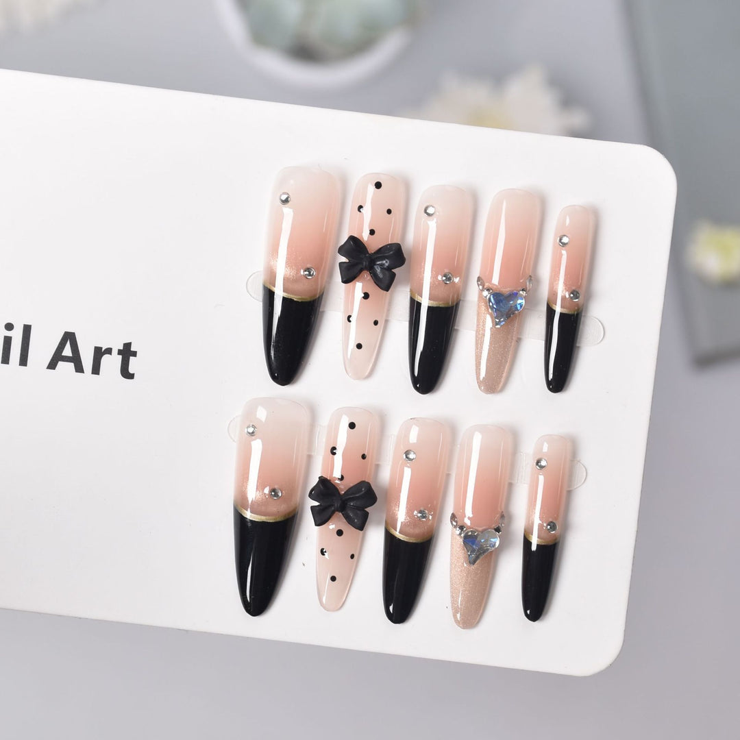 Elegant Pointed Tip Press-On Nail Extensions Kalsten