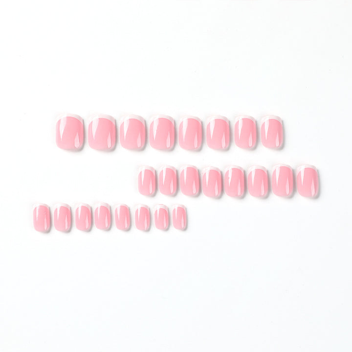 Artful nail extensions with classic French design Kalsten