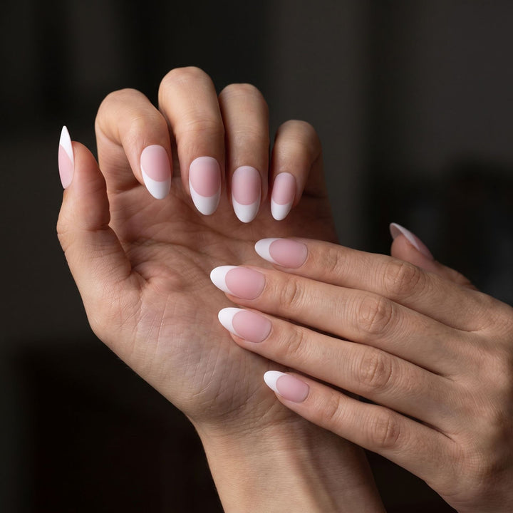 Elegant French Tip Press-On Nails Kalsten 1789389076