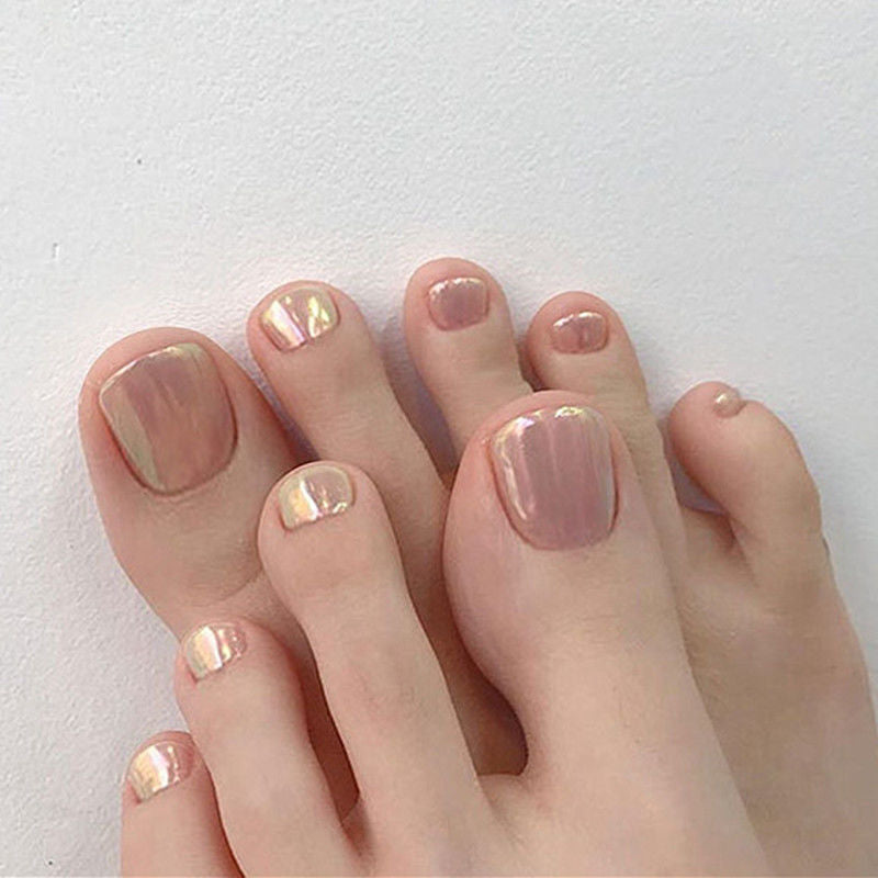 Heart-Embellished Press-On Toe Nails Kalsten