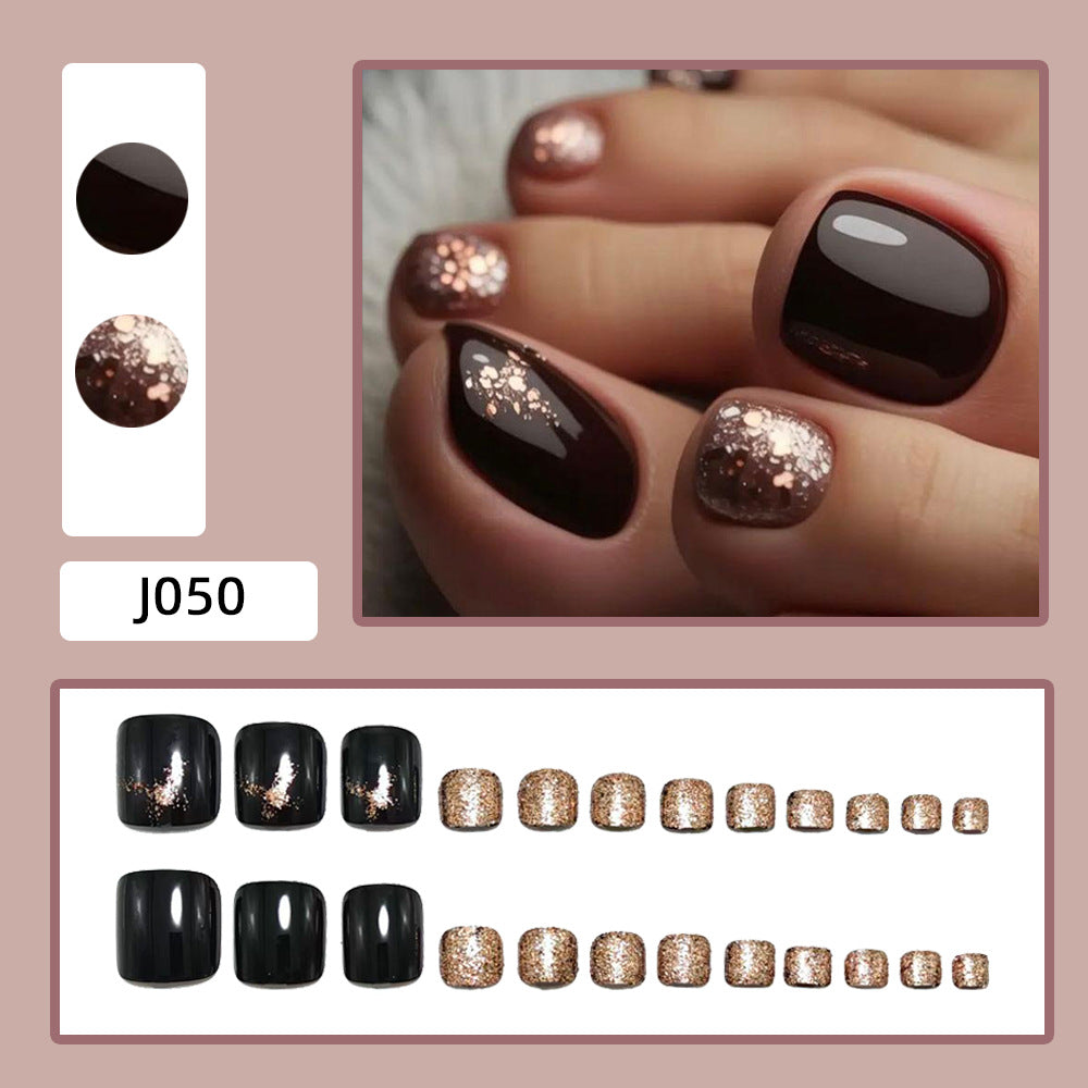Artificial Nail Set with Glitter Accents Kalsten