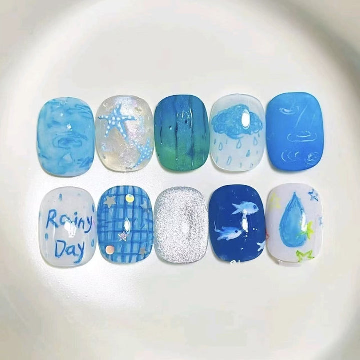 Artistic Press-On Nail Designs Kalsten