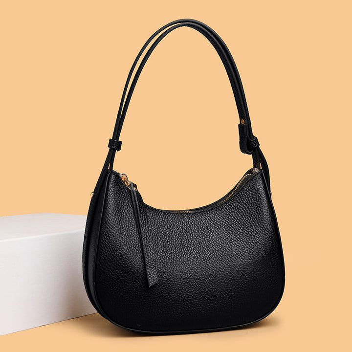 Stylish Pebbled Leather Hobo Bag Kalsten