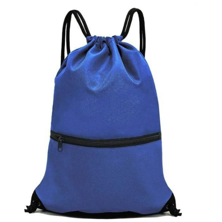 Sporty drawstring bag with zippered pockets Kalsten