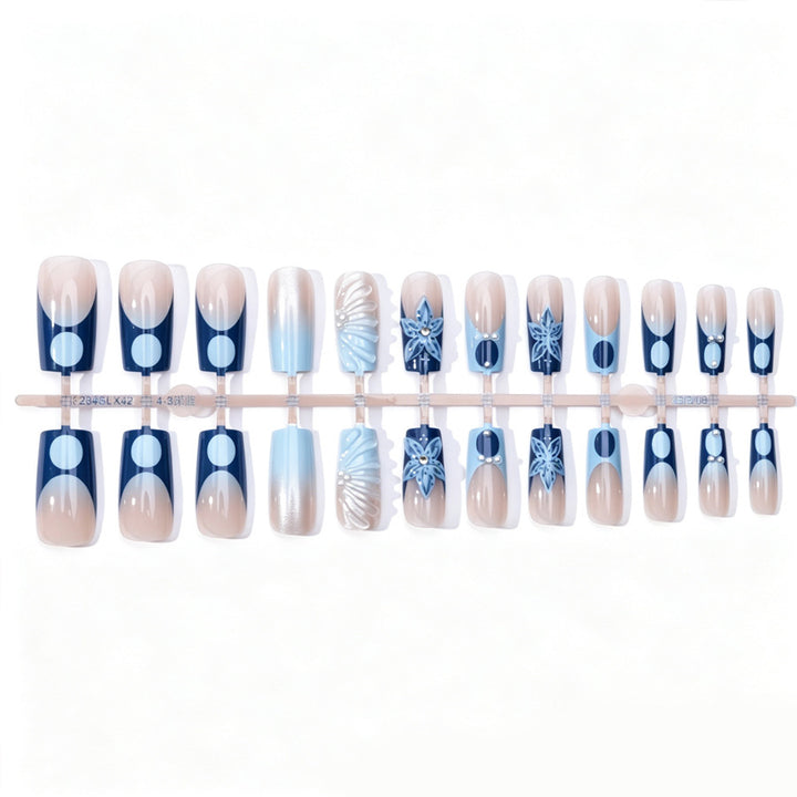 Premium Floral Design Press-On Nails Kalsten