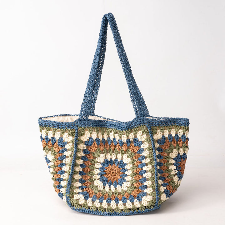 Handcrafted Beach Bag in Geometric Design Kalsten