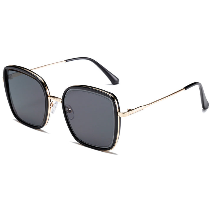 Women's Premium Sunglasses with Square Frame and Mirrored Lenses Kalsten
