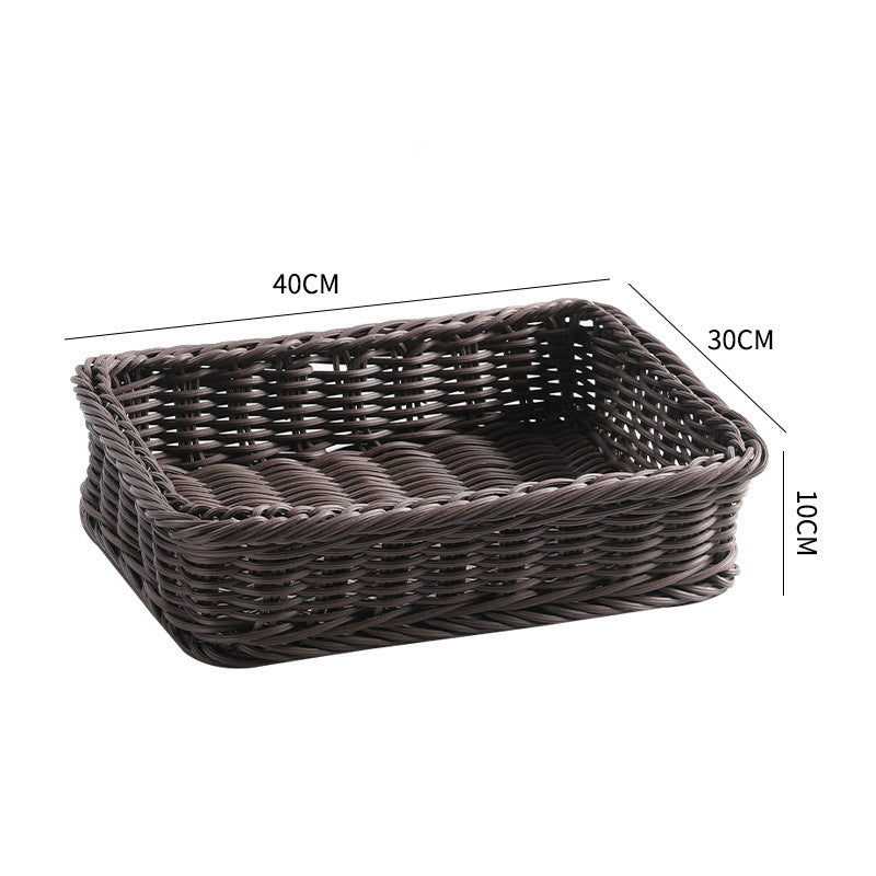 Large Rectangular Woven Storage Tray Kalsten