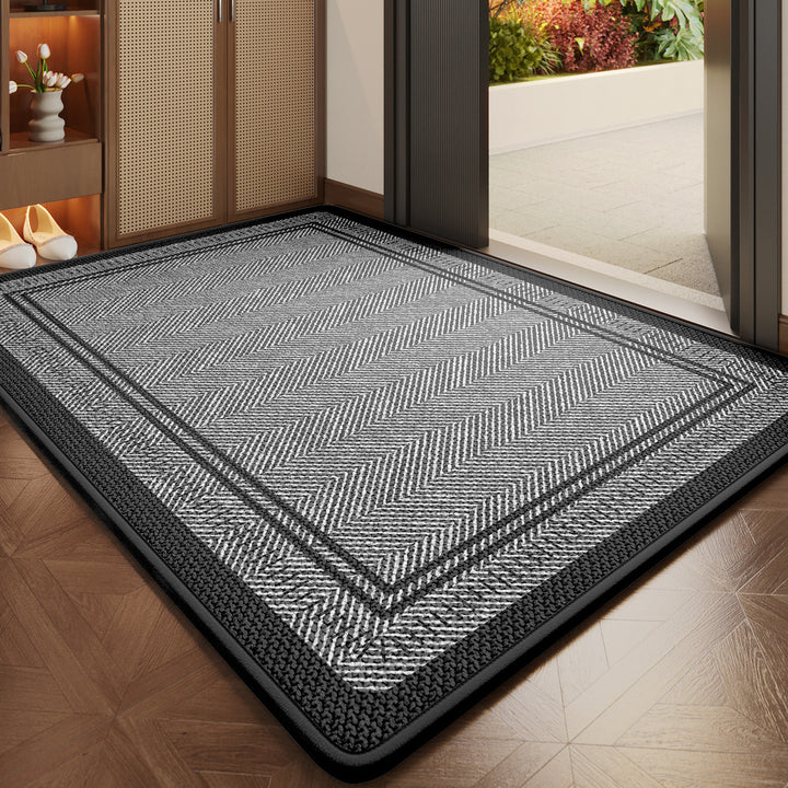 Herringbone Patterned Indoor Entry Mat Kalsten