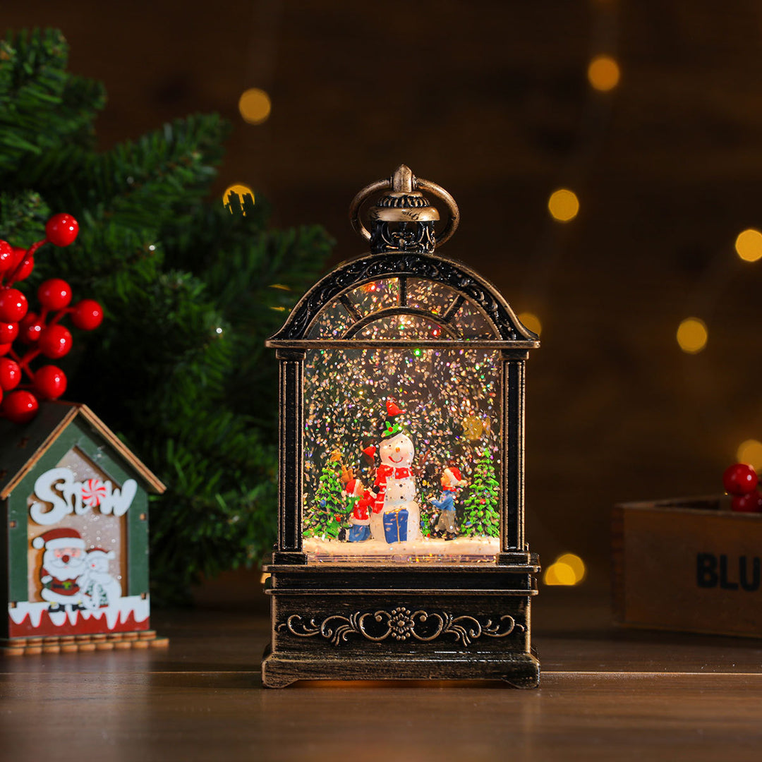 LED Illuminated Snow Globe Lantern Decoration Kalsten