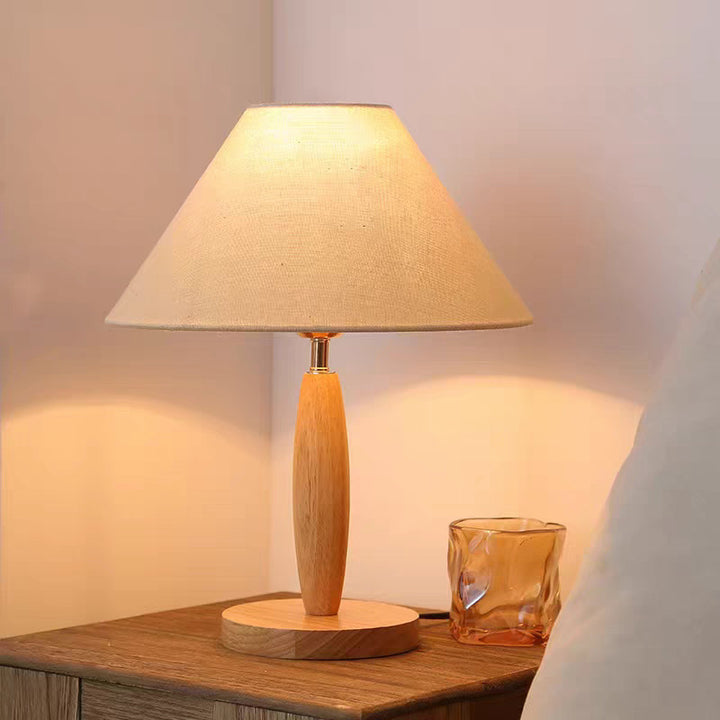 Stylish Wooden Base Table Lamp