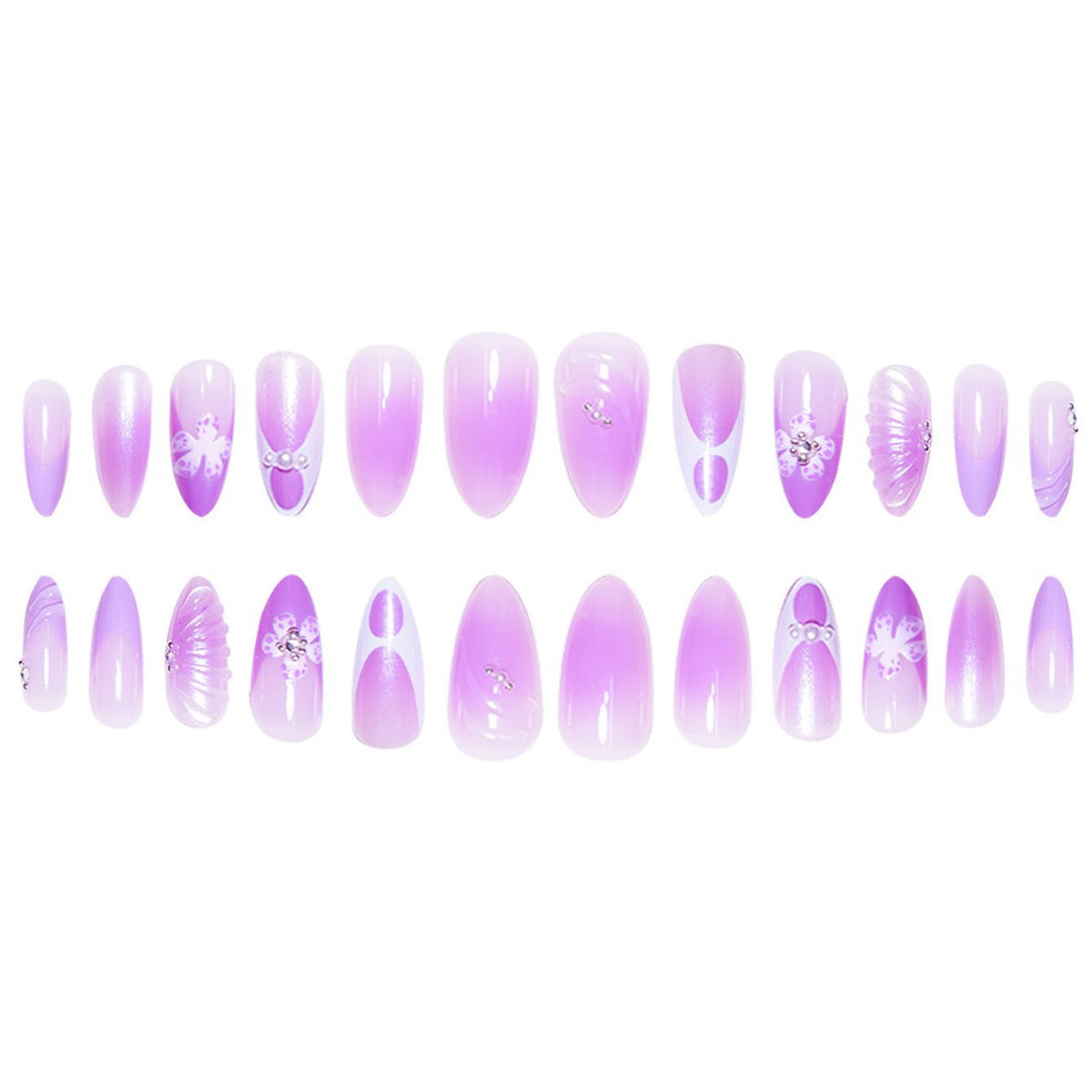 Artistic Floral Fantasy Press-On Nail Extensions Kalsten