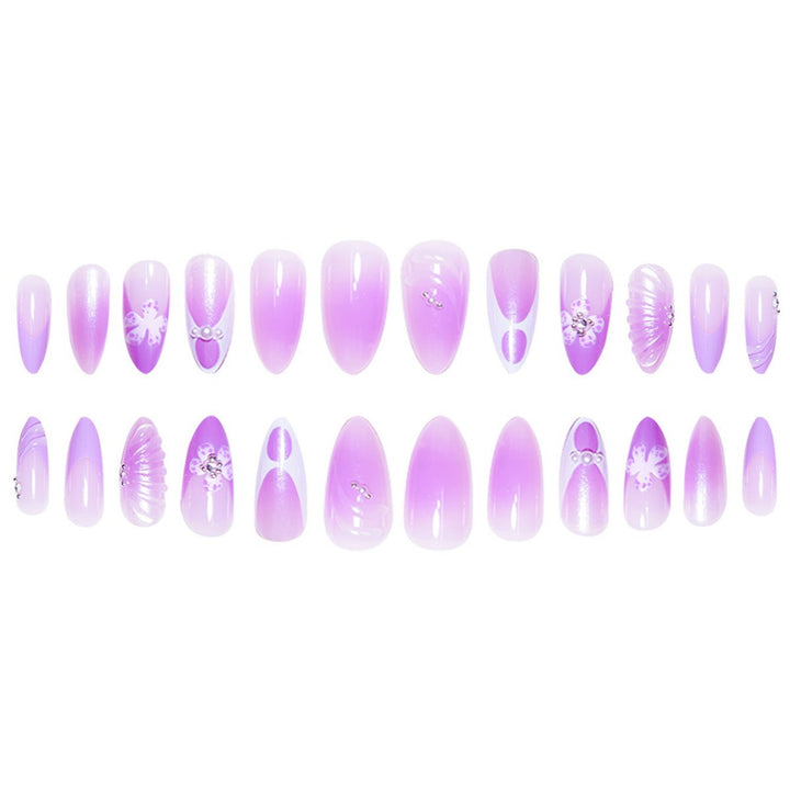 Artistic Floral Fantasy Press-On Nail Extensions Kalsten