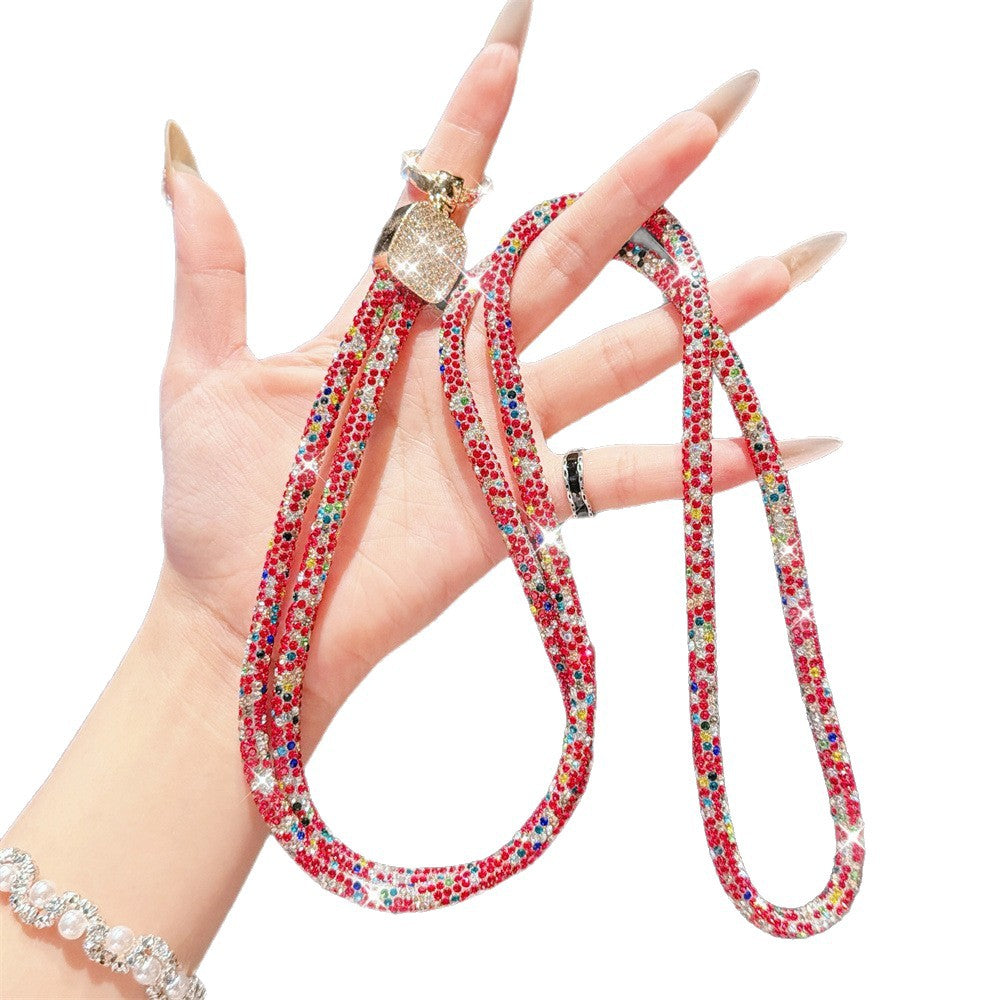 Rhinestone-Embellished Eyewear Lanyard Kalsten