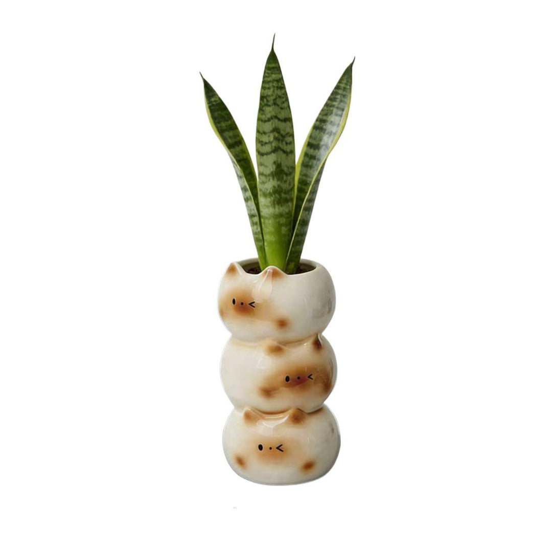 Ceramic Cat Planter