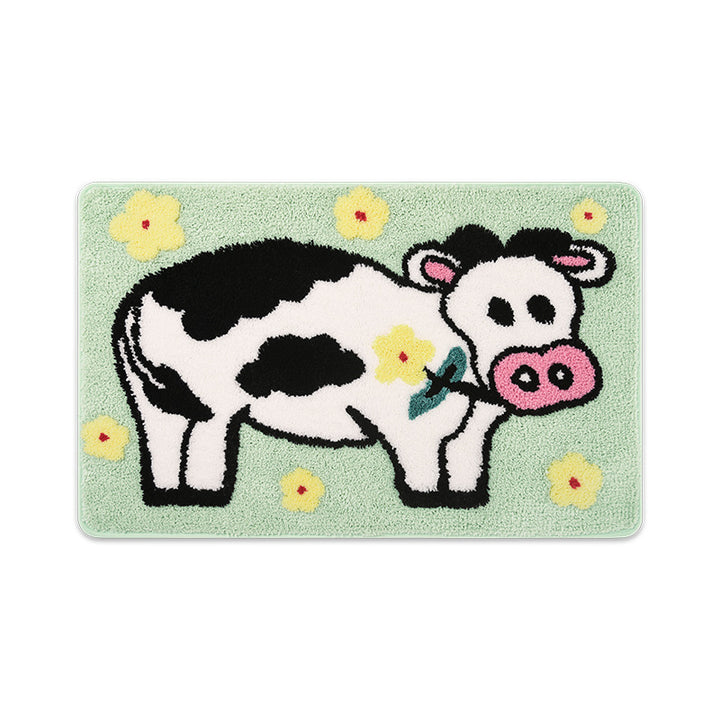 Cute Cow-Themed Bath Rug Kalsten