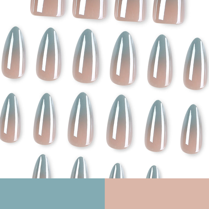 Graphic Stiletto Nails with Elegant Ombre Effect Kalsten