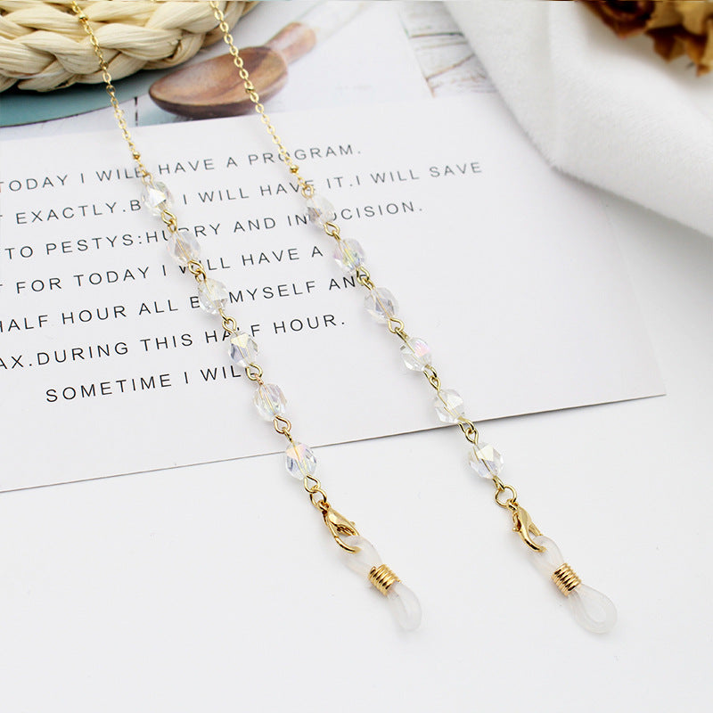 Crystal-Embellished Eyewear Chain Kalsten