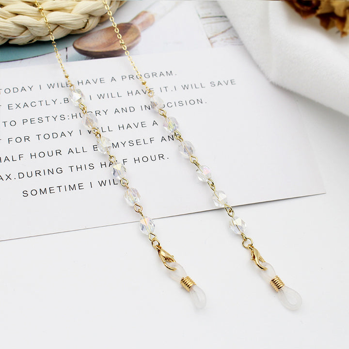 Crystal-Embellished Eyewear Chain Kalsten