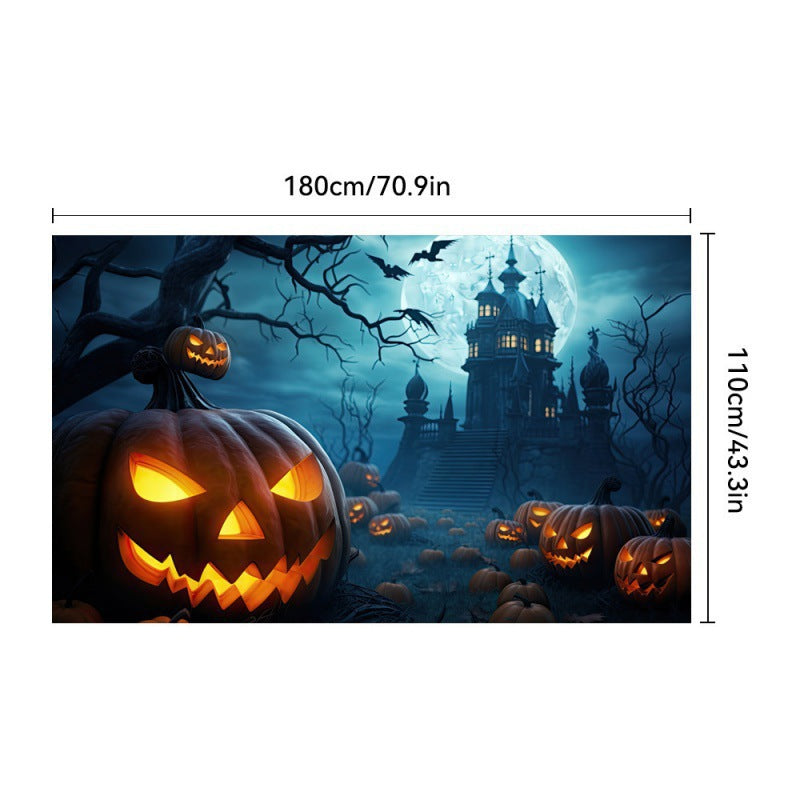 Halloween-Themed Decorative Area Mat